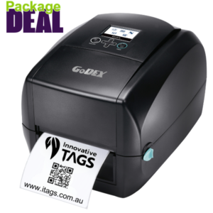 GoDEX RT700 thermal barcode label printer for retail and industrial applications