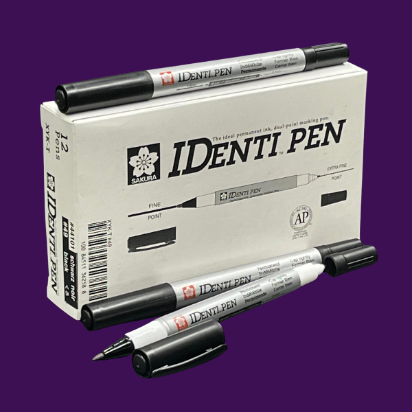 IDenti Pen Permanent Marker (Box of 12 Pens)